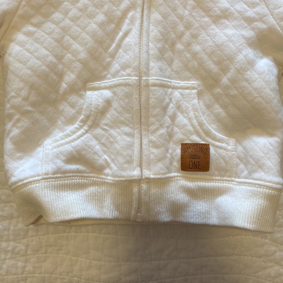 Like new! Simple Joys by Carter's Babies' Hooded Sweater Jacket Sz 3-6M - Picture 4 of 9
